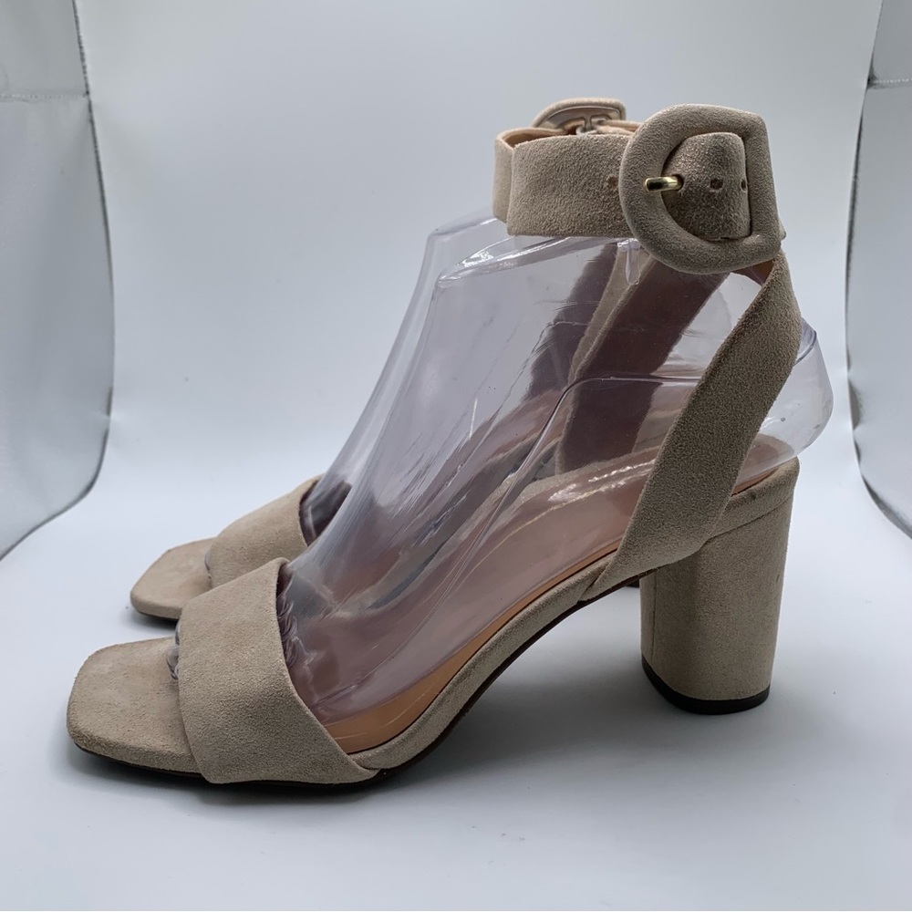 Vionic Zinfandel Women's ankle strap suede gold heel size 6 wedding party 1708 - Picture 4 of 11